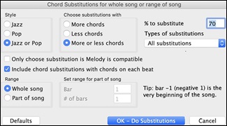 Chord Substitutions - Auto
